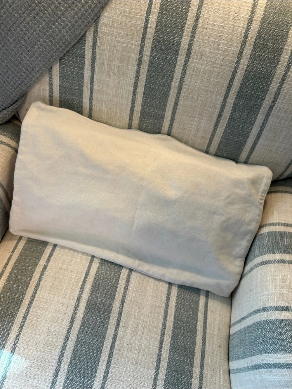 Silver Sequined Lobster Throw Pillow Case with Zipper Closure 12x20 Creamy White